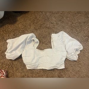 White Vestique crop top, a little worn but no rips or stains just well loved ❤️